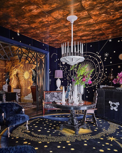 ken fulk, dallas kips bay, celestial design, maximalist design, eclectic design