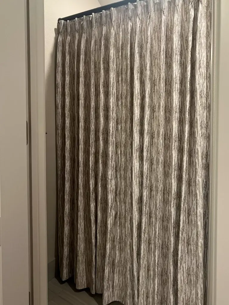 custom shower curtains, bathroom design, haus of blaylock