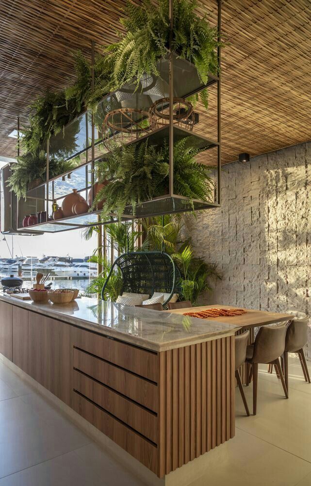 biophilic interiors, biophilic design, biophilic kitchen