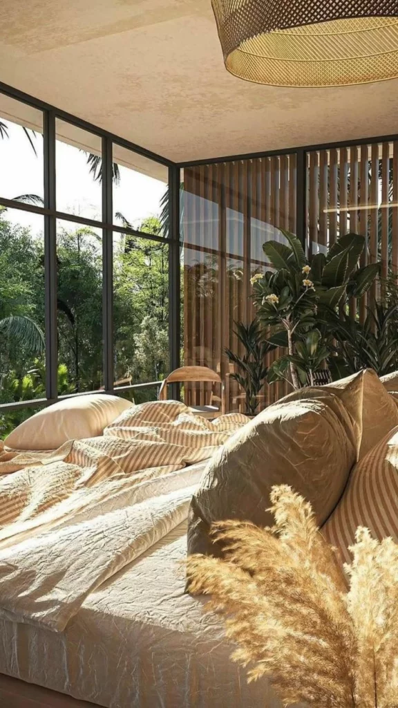 biophilic design, biophilic bedroom, biophilic interiors