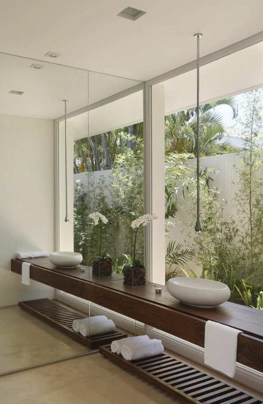 biophilic interiors, biophilic design, biophilic bathroom