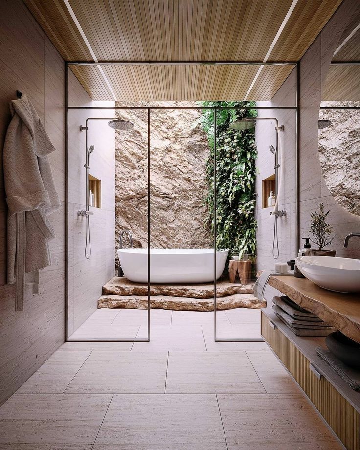 biophilic interiors, biophilic design, biophilic bathroom